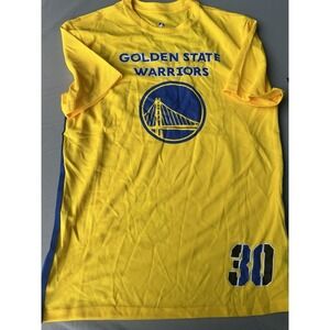 NWT NBA Golden State Warriors Jersey Shirt Steph Curry #30 M Yellow